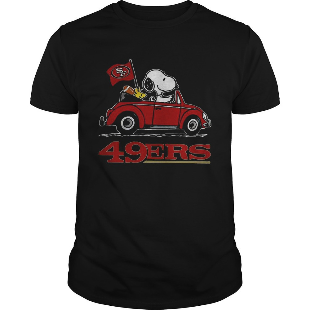Snoopy Driving Volkswagen San Francisco 49Ers Shirt